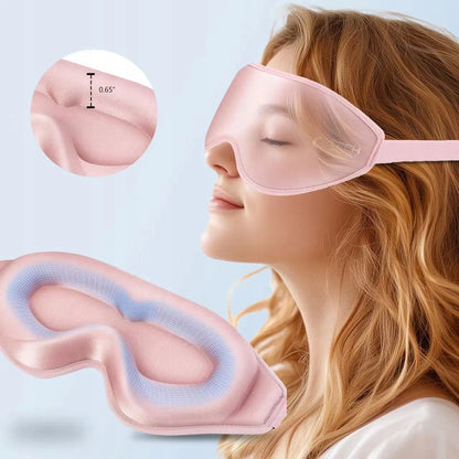 Tech-Protect Sleep Mask 3D užtemdanti miego kaukė, reguliuojama, šviesiai rožinė