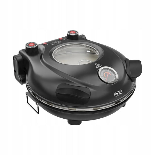 „Teesa Supreme+“ picos krosnelė, 400 °C, 1200 W, su akmeniu, langeliu ir 2 mentelėmis