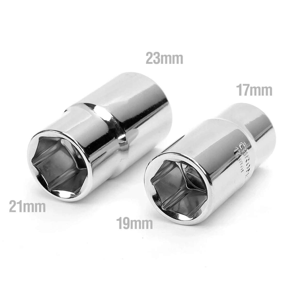 TELESKOPINIS AUTOMOBILIO RATŲ RAKTAS SU GALVUTĖMIS 17, 19, 21, 23 mm, 1/2″, TVIRTAS