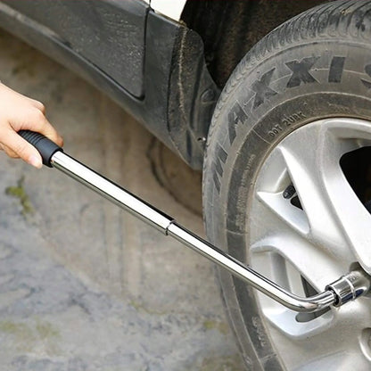 TELESKOPINIS AUTOMOBILIO RATŲ RAKTAS SU GALVUTĖMIS 17, 19, 21, 23 mm, 1/2″, TVIRTAS
