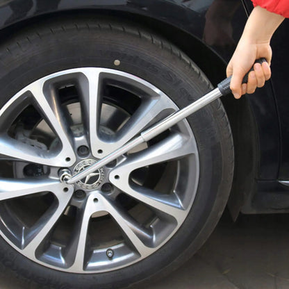 TELESKOPINIS AUTOMOBILIO RATŲ RAKTAS SU GALVUTĖMIS 17, 19, 21, 23 mm, 1/2″, TVIRTAS