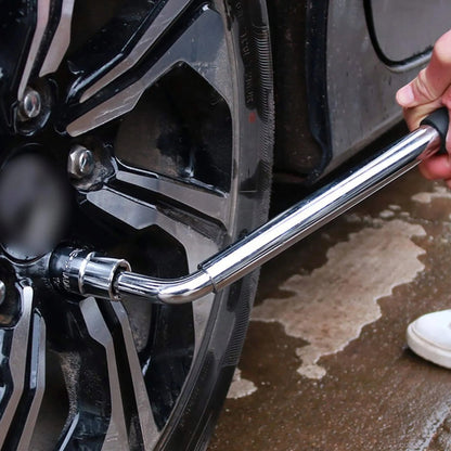 TELESKOPINIS AUTOMOBILIO RATŲ RAKTAS SU GALVUTĖMIS 17, 19, 21, 23 mm, 1/2″, TVIRTAS