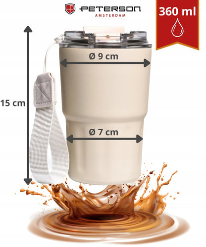 Terminis puodelis kavai ir arbatai Peterson 360ml