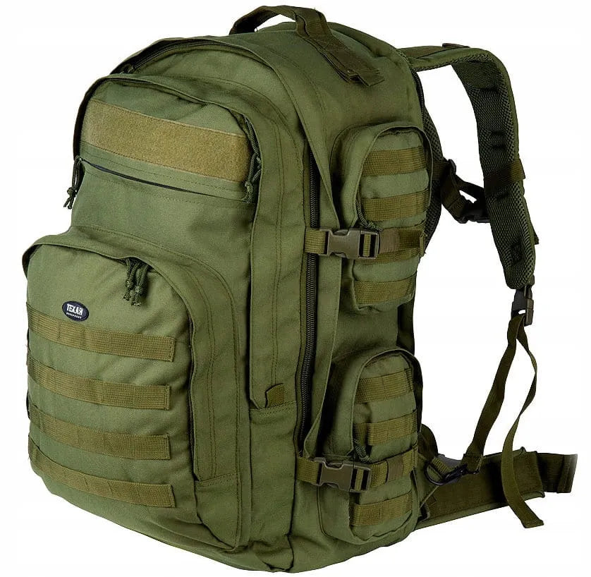 „Texar Grizzly“ taktinė karinė kuprinė, alyvuogių spalvos, 65 l, MOLLE