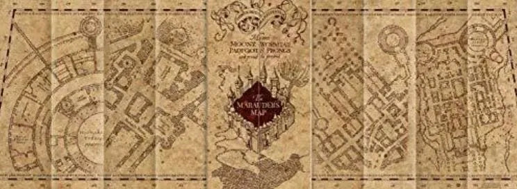 „The Noble Collection“ dėlionė „Harry Potter: Marauders Map“, 1 000 detalių