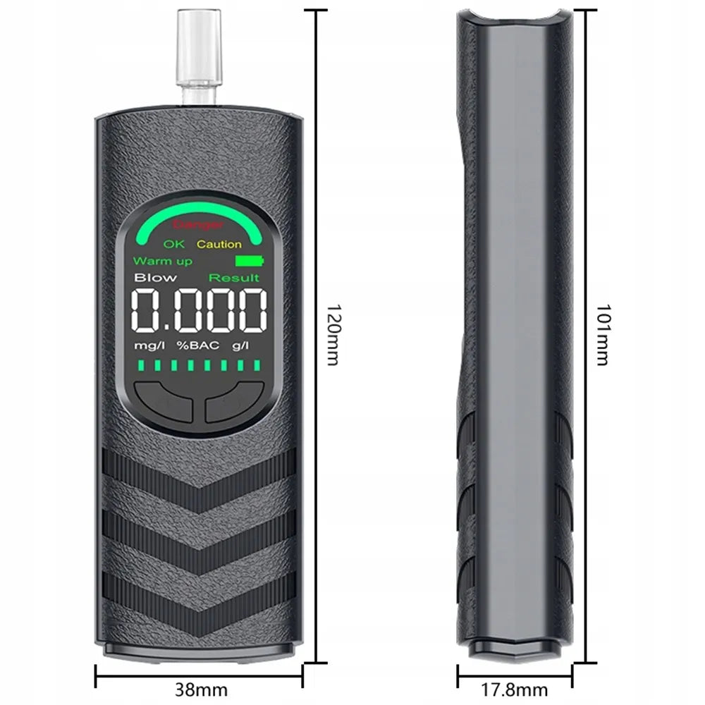Tikslus elektrocheminis LCD alkotesteris XYF2025478 su 5 kandikliais