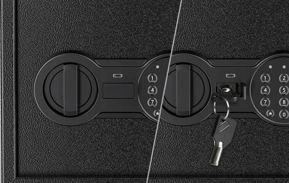 Total Shopping TSF-25 Elektroninis seifas su lentyna, kodine spyna ir USB-C jungtimi