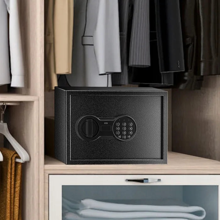 Total Shopping TSF-25 Elektroninis seifas su lentyna, kodine spyna ir USB-C jungtimi