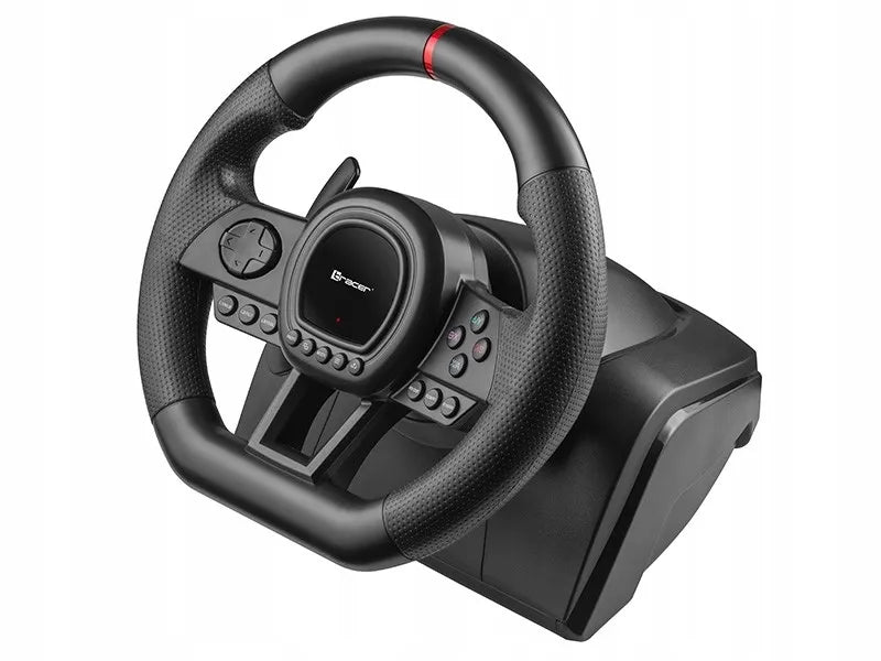 TRACER SimRacer lenktynių vairas su pedalais ir pavarų perjungimo svirtimi, skirtas PC, PS4, Xbox One