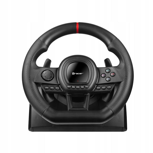 TRACER SimRacer lenktynių vairas su pedalais ir pavarų perjungimo svirtimi, skirtas PC, PS4, Xbox One