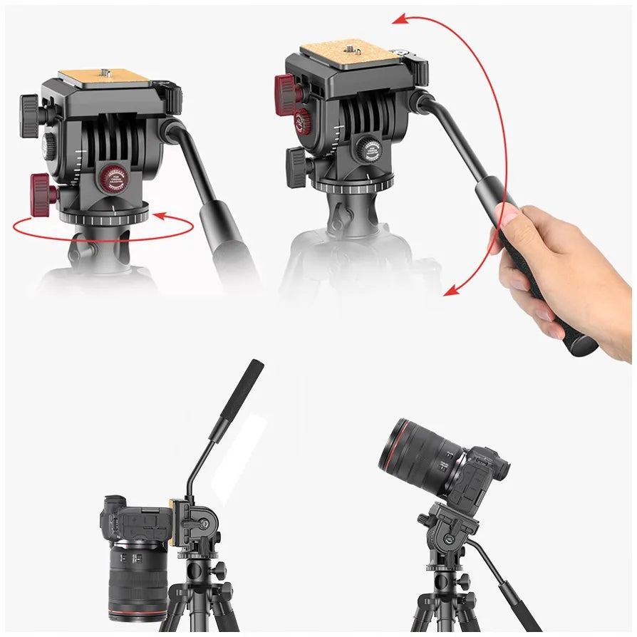Trikojis ir monopodas su 360 laipsnių panoramine galvute Ulanzi U-Select VT-02