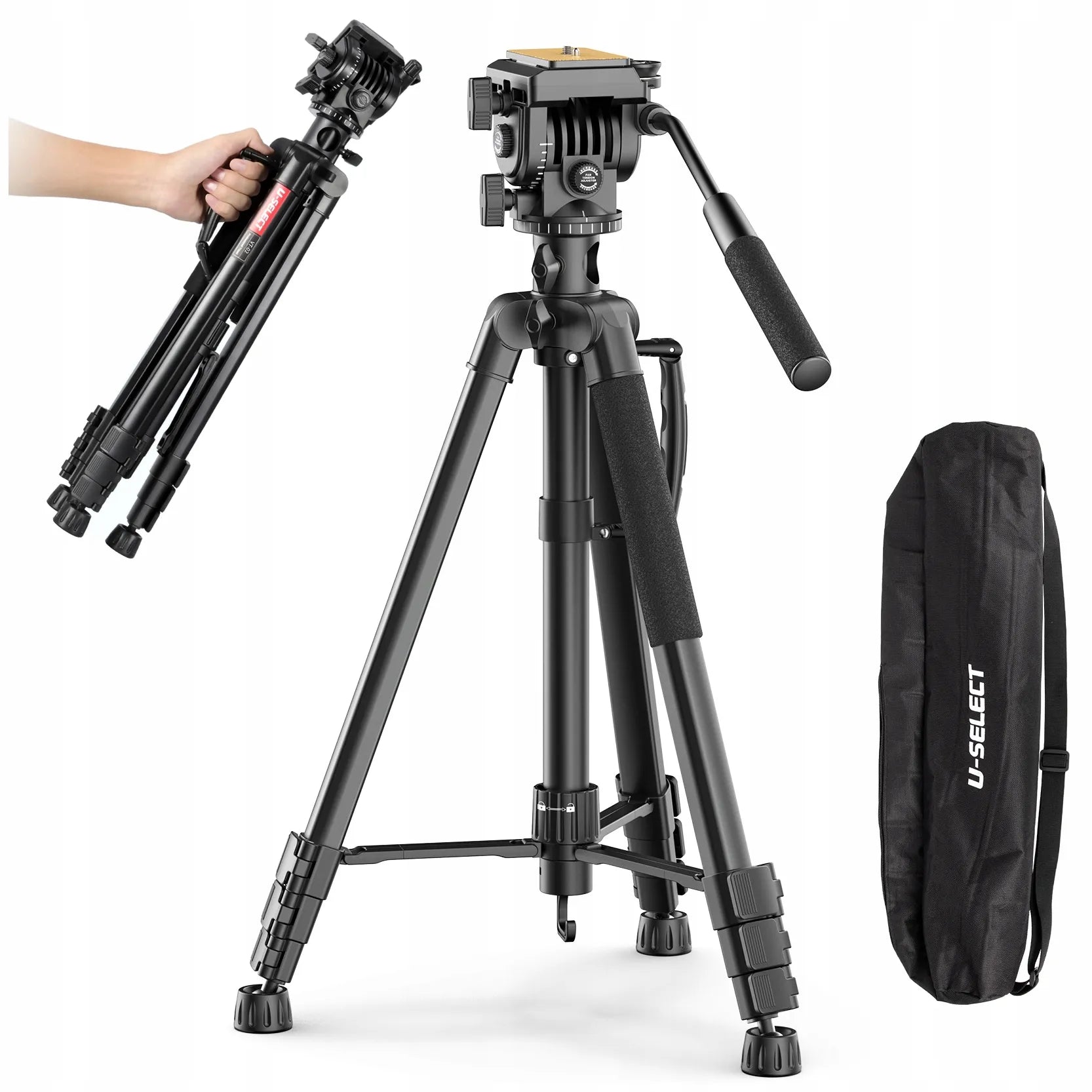 Trikojis ir monopodas su 360 laipsnių panoramine galvute Ulanzi U-Select VT-02