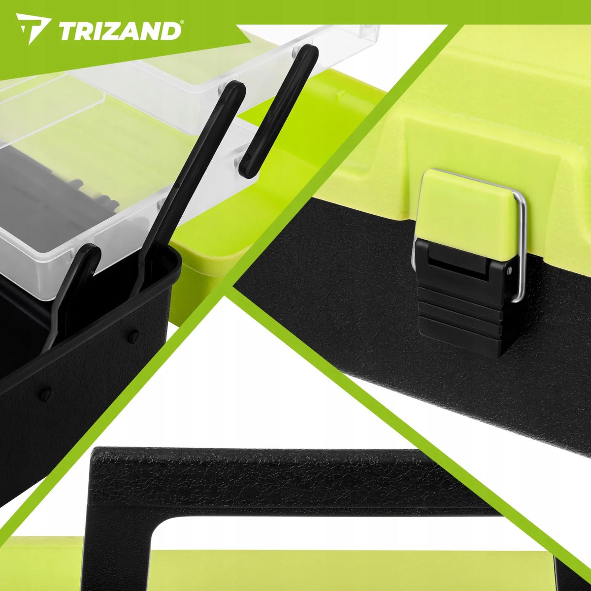 „Trizand“ žvejybos reikmenų dėžė-organizatorius, didelis rinkinys
