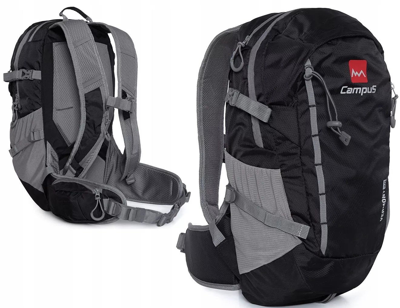 Turistinė kuprinė Campus VERMONT 20-40 l juoda
