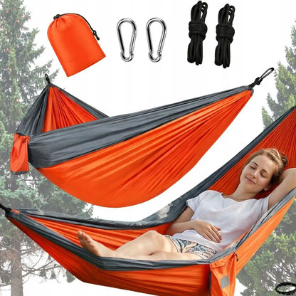 Turistinis hamakas stovyklavimui ir sodui, patogus 270x140 cm