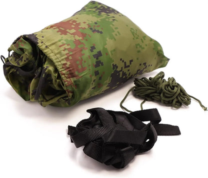 Turistinis hamakas su tinkleliu nuo uodų, pakabinama palapinė medžiui, survival 260cm 750g