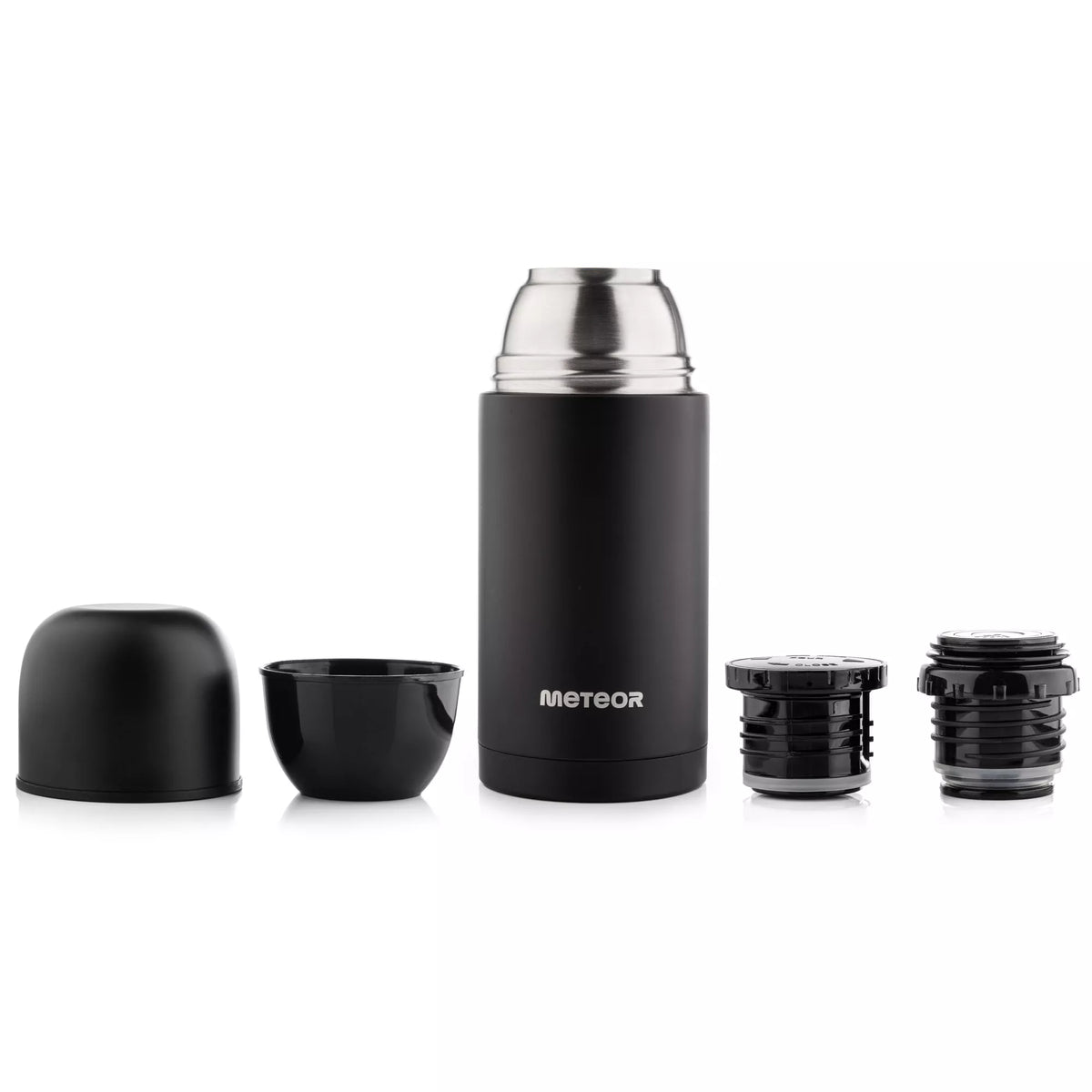 Turistinis vakuuminis termosas 750 ml Meteor, 2 puodeliai, iki 24 val.