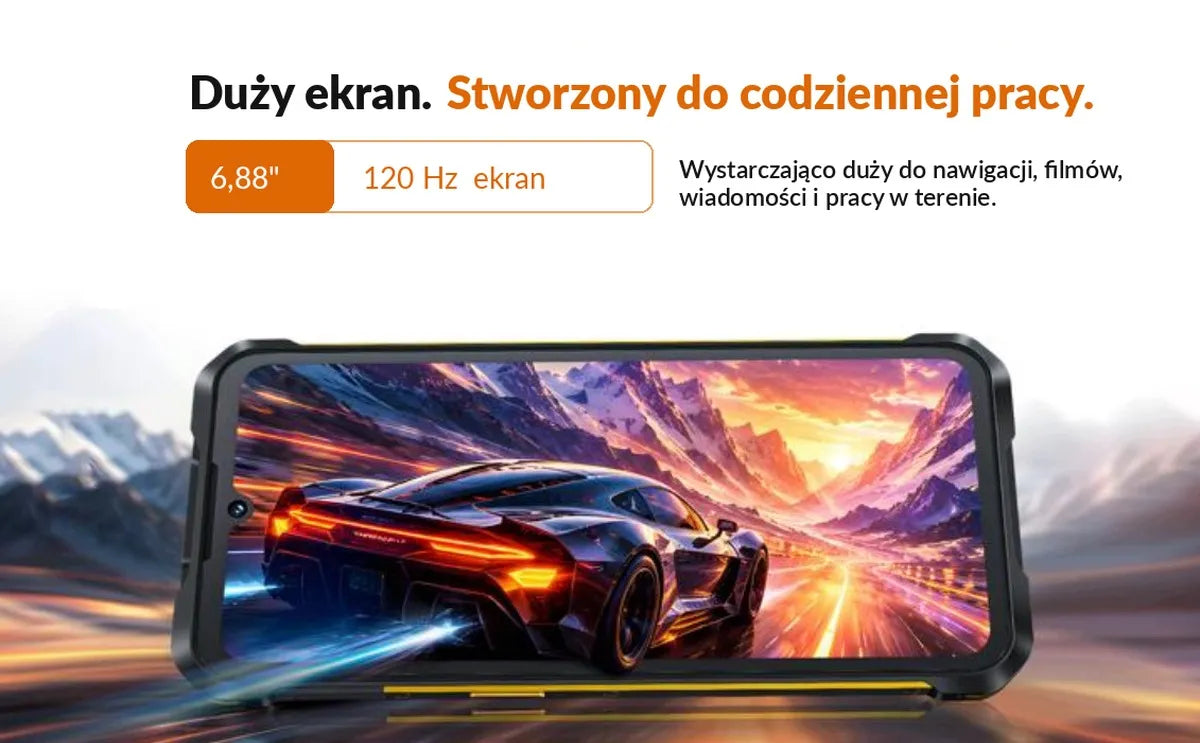 Tvirtas karinis išmanusis telefonas CUBOT KING KONG ES5 12/128GB NFC DUAL SIM LTE