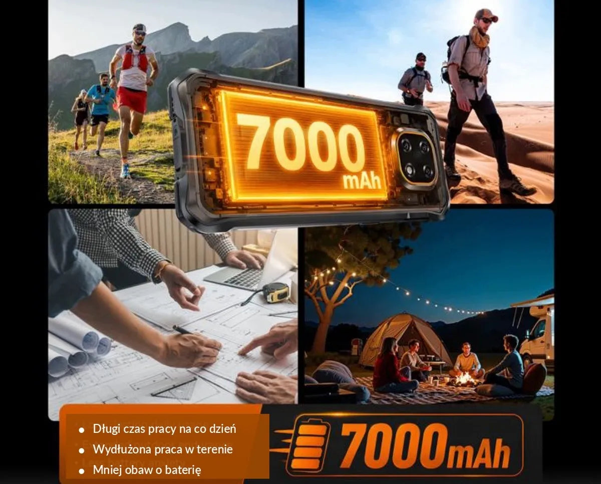 Tvirtas karinis išmanusis telefonas CUBOT KingKong ES5 12/128GB NFC DUAL SIM LTE