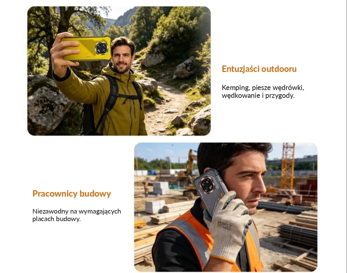 Tvirtas karinis išmanusis telefonas CUBOT KingKong ES5 12/128GB NFC DUAL SIM LTE