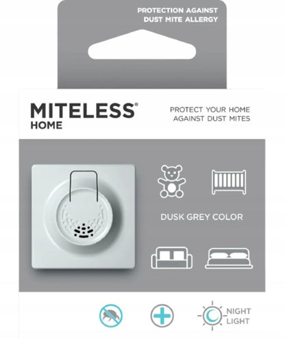 Ultragarsinė apsauga nuo dulkių erkių namuose „MiteLess Home“, pilka