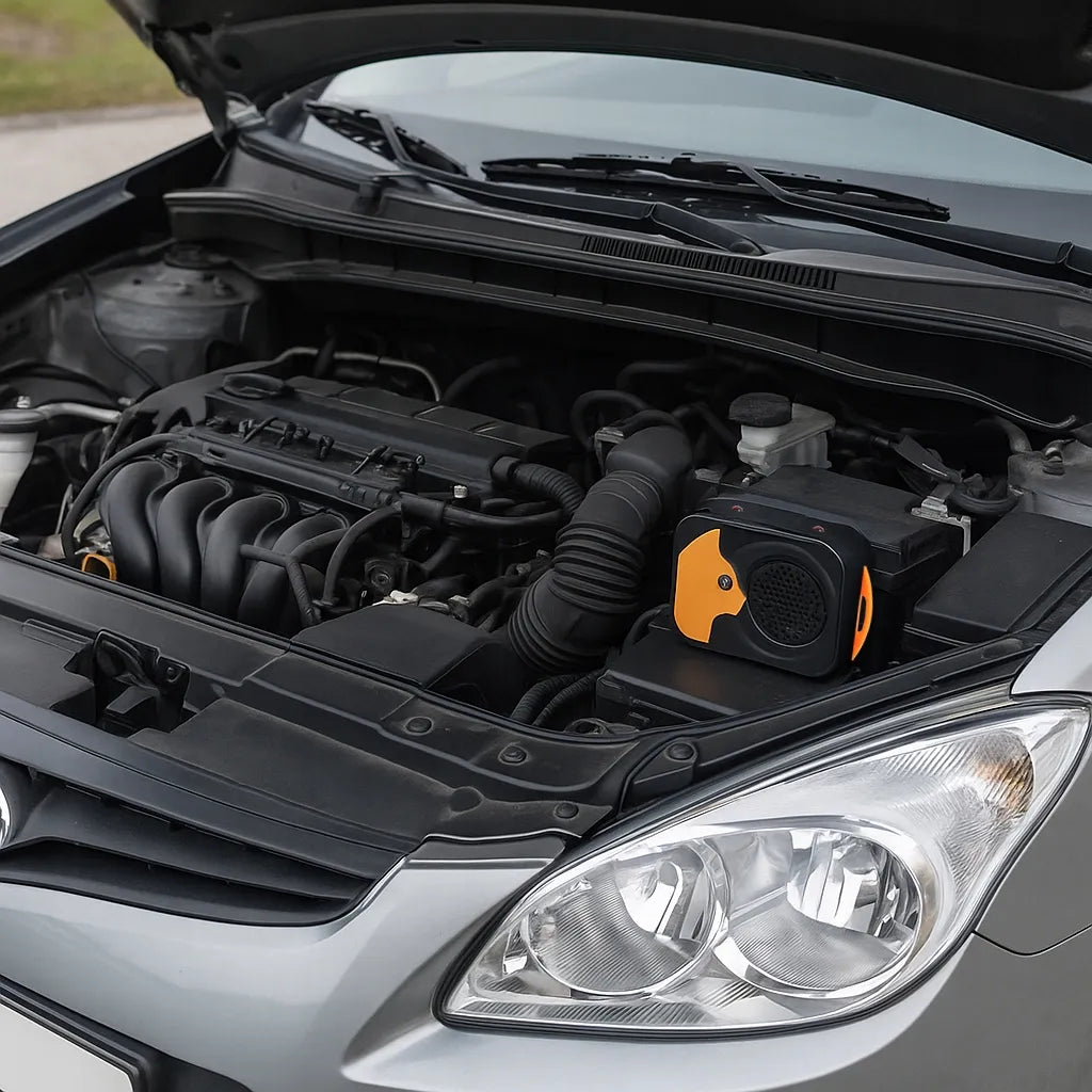 Ultragarsinis automobilių graužikų, kiaunių, pelių, žiurkių ir kačių baidiklis su LED 12V