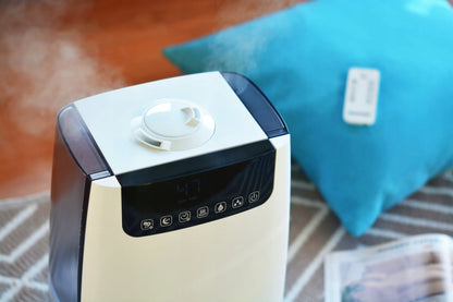 Ultragarsinis oro drėkintuvas su HEPA filtru, UV sterilizacija ir pulteliu