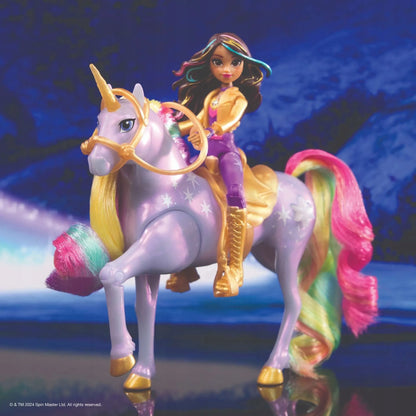 „Unicorn Academy“ rinkinys: lėlė Sophia ir šviečiantis vienaragis Wildstar
