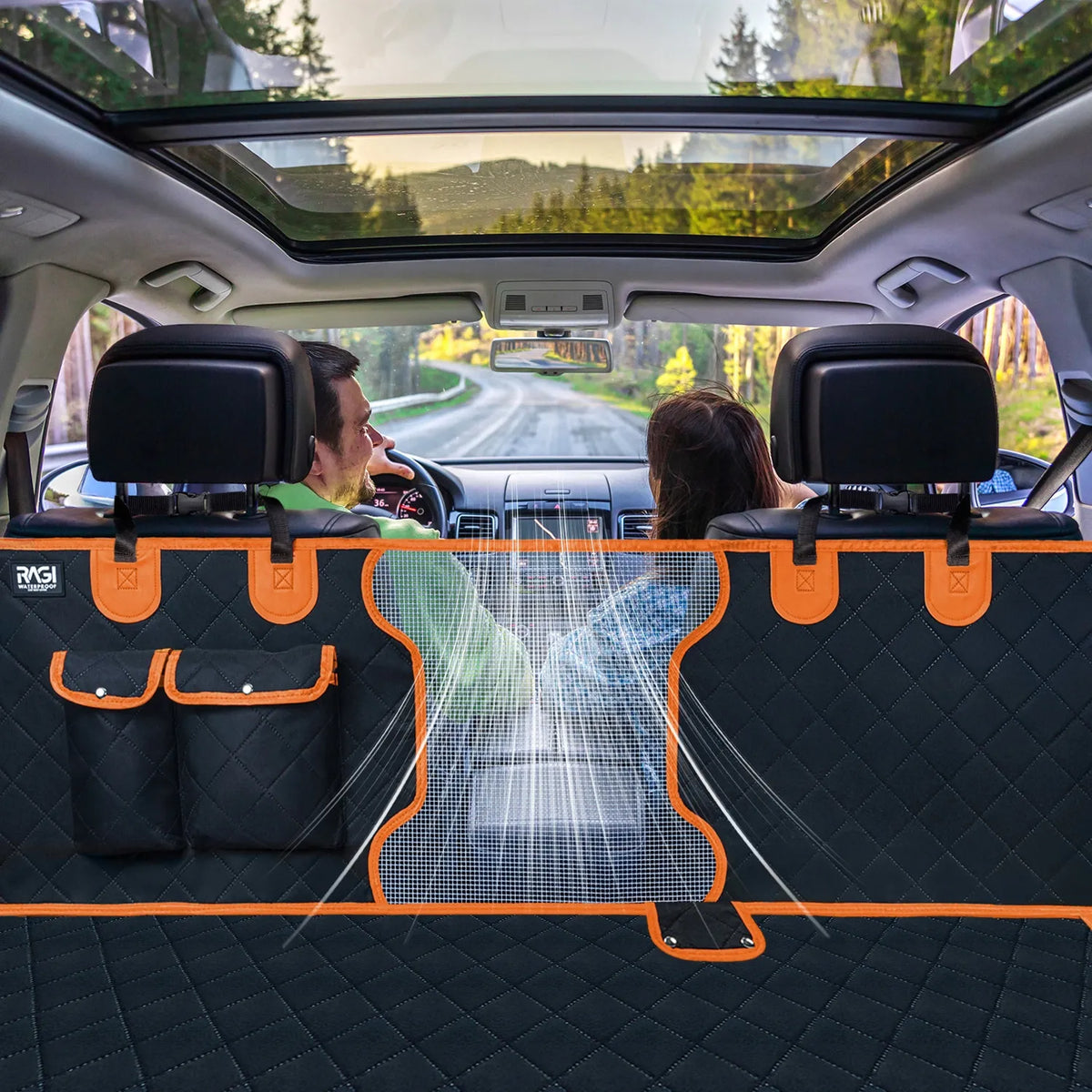 Universali Ragi automobilinė patiesalinė šuniui, 4 viename