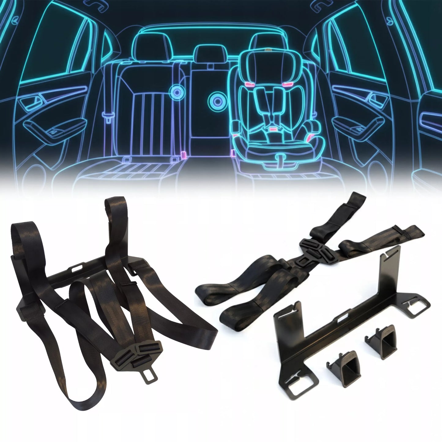 Universāls ISOFIX adapteris sēdekļa stiprināšanai