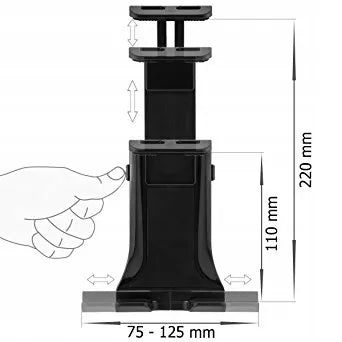 Universalus trikojis stovas telefonams, planšetėms ir fotoaparatams 160 cm, 3.5-10''