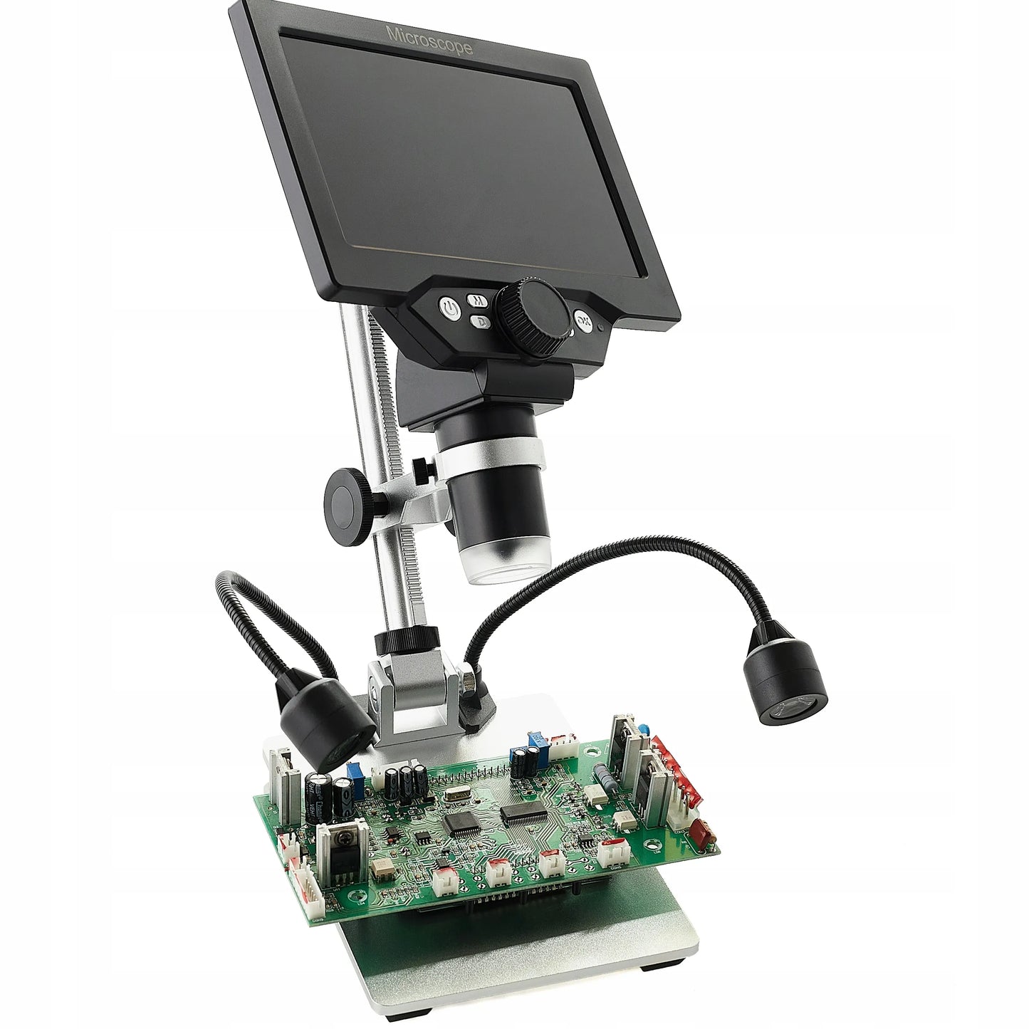 USB skaitmeninis mikroskopas mokymuisi, HD 1080P LCD ekranas, 12MP, 8xLED, 1200x priartinimas