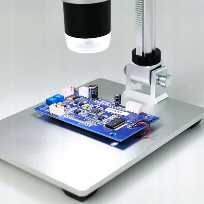 USB skaitmeninis mikroskopas mokymuisi, HD 1080P LCD ekranas, 12MP, 8xLED, 1200x priartinimas