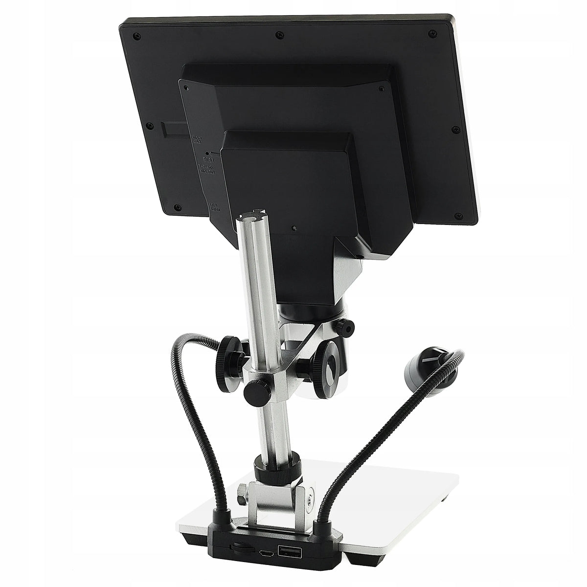 USB skaitmeninis mikroskopas mokymuisi, HD 1080P LCD ekranas, 12MP, 8xLED, 1200x priartinimas