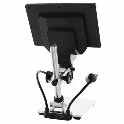 USB skaitmeninis mikroskopas mokymuisi, HD 1080P LCD ekranas, 12MP, 8xLED, 1200x priartinimas