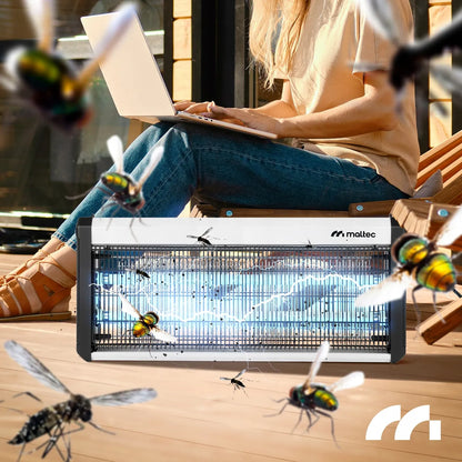 UV vabzdžių gaudyklė nuo uodų, musių ir kitų vabzdžių, 40 W, 3800 V – MalTec MasterKiller40W