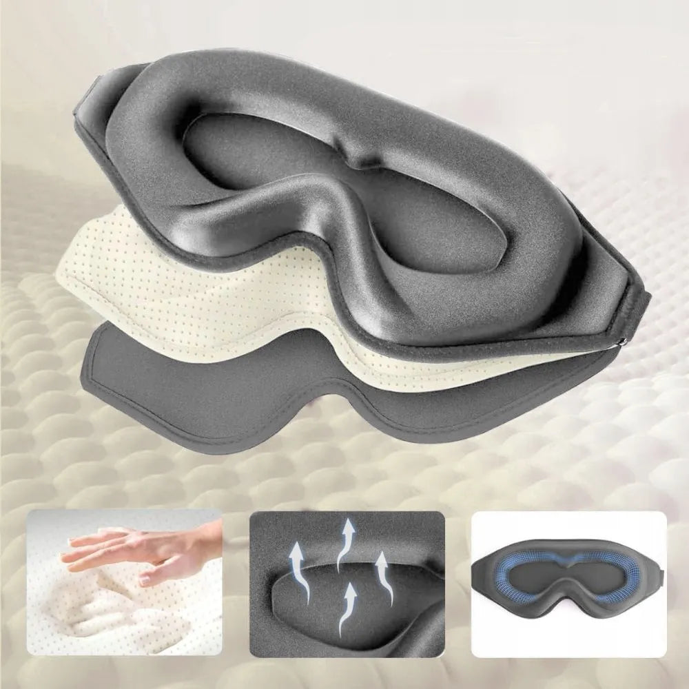 Užtemdančioji miego kaukė Tech-Protect 3D reguliuojama švelni