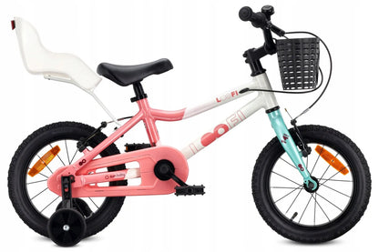 Vaikiškas 14 colių dviratis mergaitėms Sun Baby LOOFI, lengvas aliumininis 6,6 kg