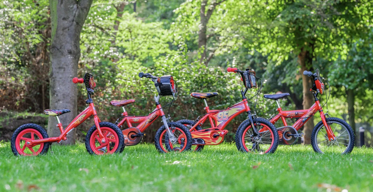 Vaikiškas 16 colių dviratis Huffy Cars raudonas