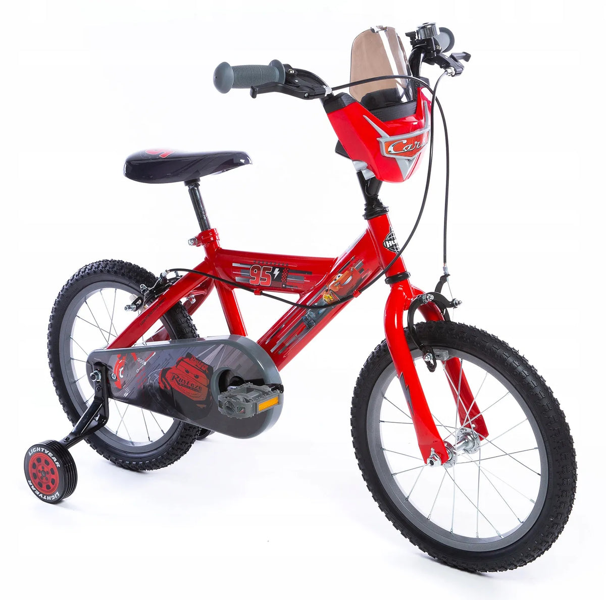 Vaikiškas 16 colių dviratis Huffy Cars raudonas