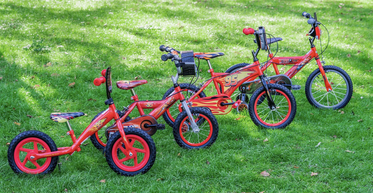 Vaikiškas 16 colių dviratis Huffy Cars raudonas
