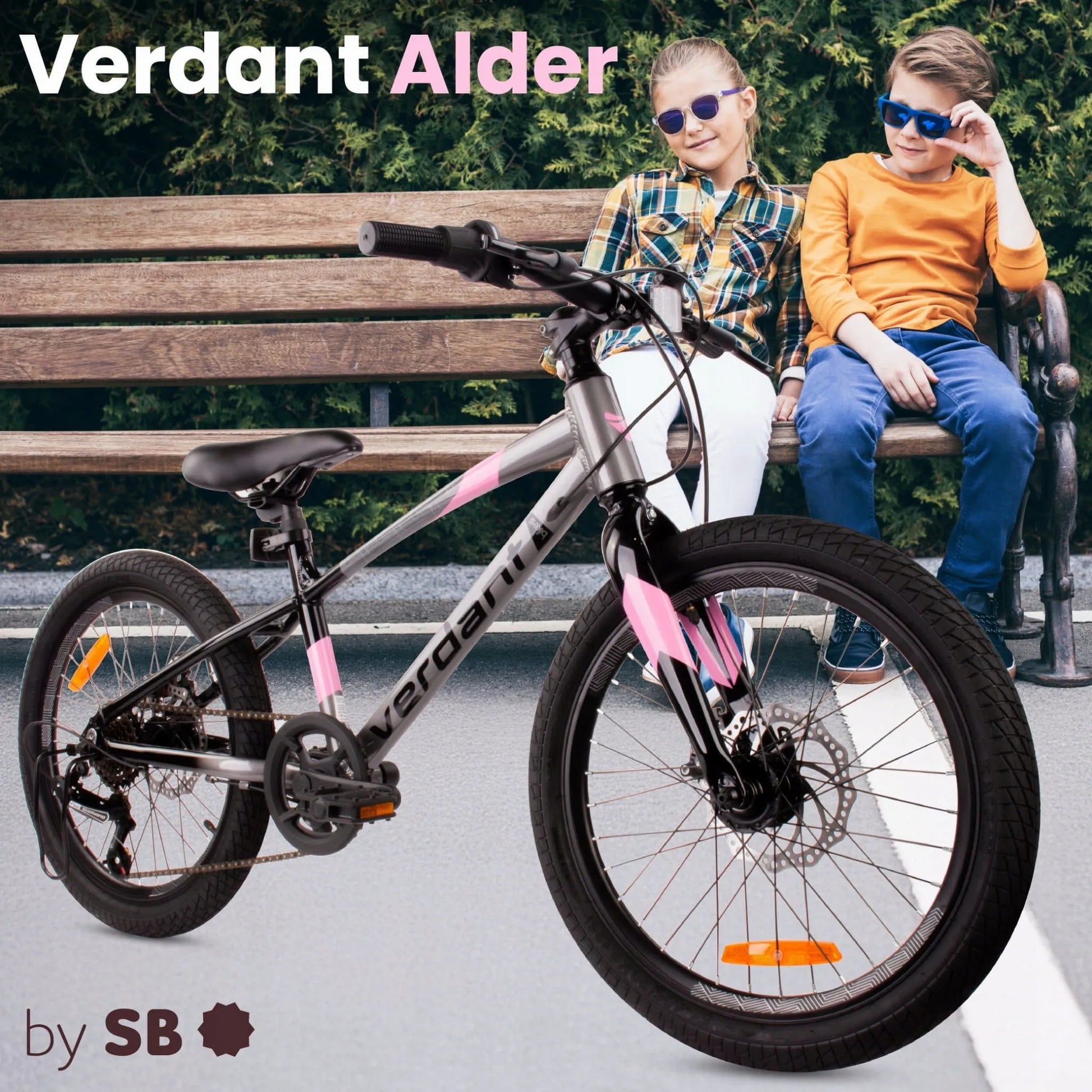 Vaikiškas 20 colių MTB dviratis mergaitėms Sun Baby Verdant, su Shimano 6 pavaromis