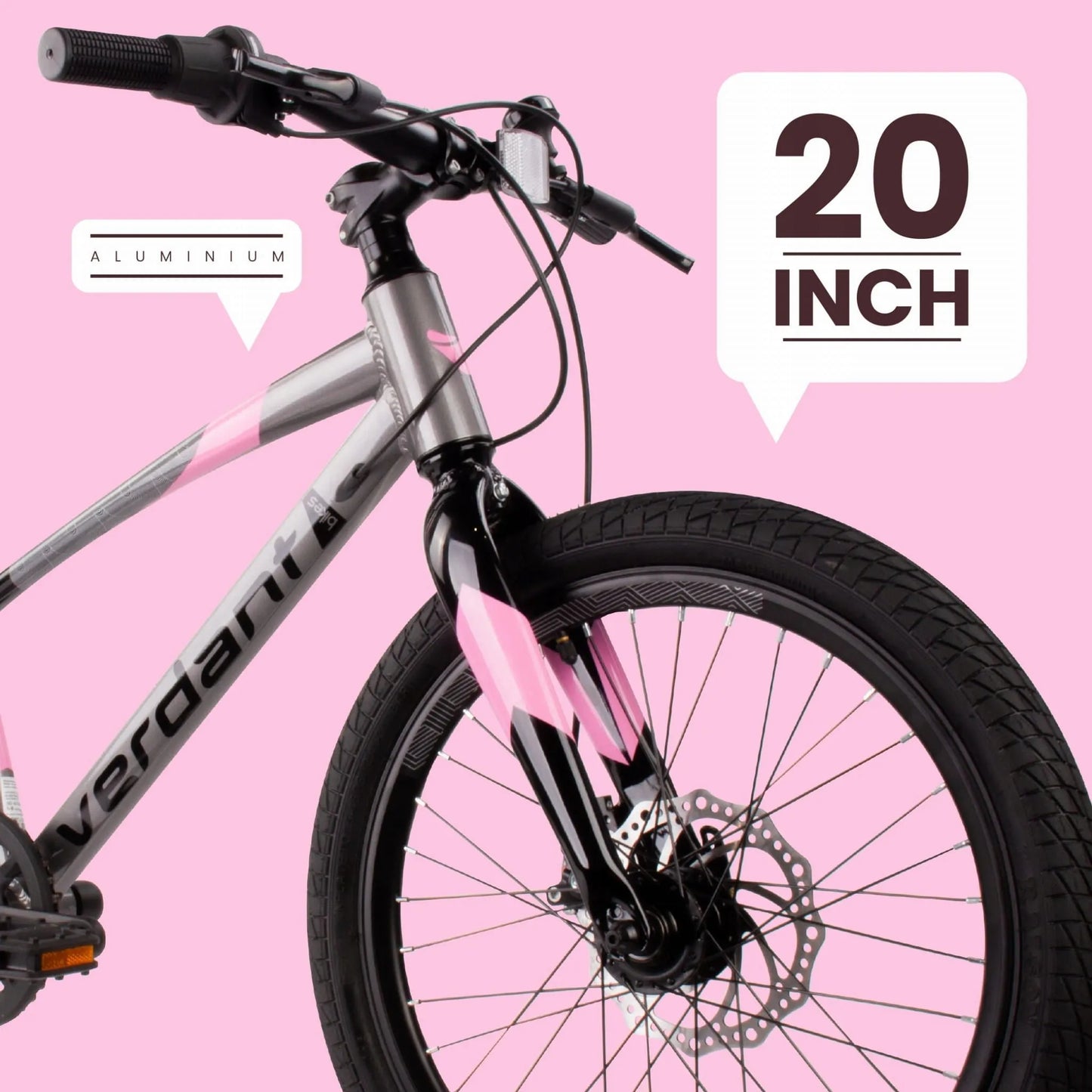 Vaikiškas 20 colių MTB dviratis mergaitėms Sun Baby Verdant, su Shimano 6 pavaromis
