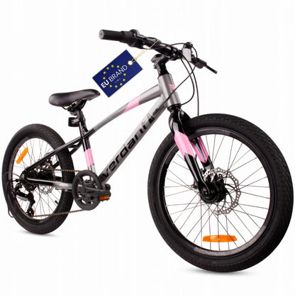 Vaikiškas 20 colių MTB dviratis mergaitėms Sun Baby Verdant, su Shimano 6 pavaromis