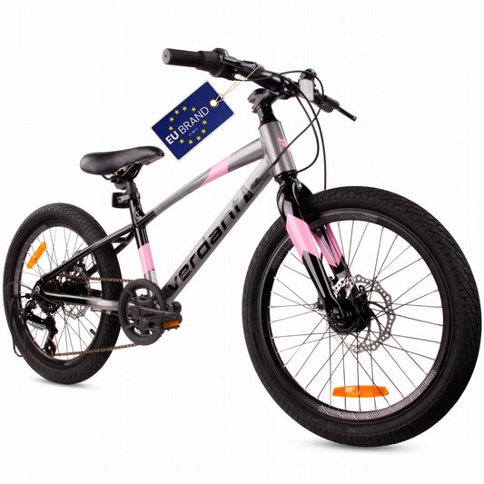 Vaikiškas 20 colių MTB dviratis mergaitėms Sun Baby Verdant, su Shimano 6 pavaromis