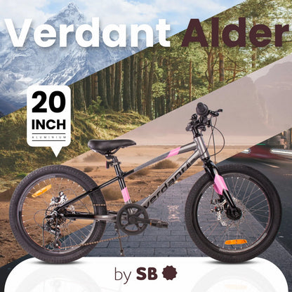 Vaikiškas 20 colių MTB dviratis mergaitėms Sun Baby Verdant, su Shimano 6 pavaromis