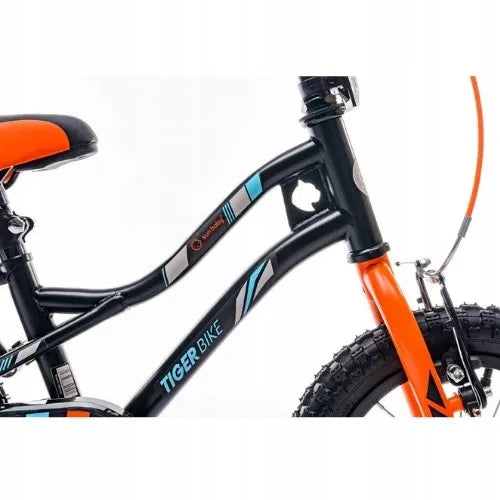Vaikiškas dviratis berniukui 16 colių Tiger Bike su stūmimo rankena