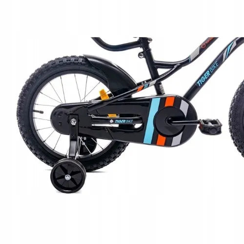 Vaikiškas dviratis berniukui 16 colių Tiger Bike su stūmimo rankena