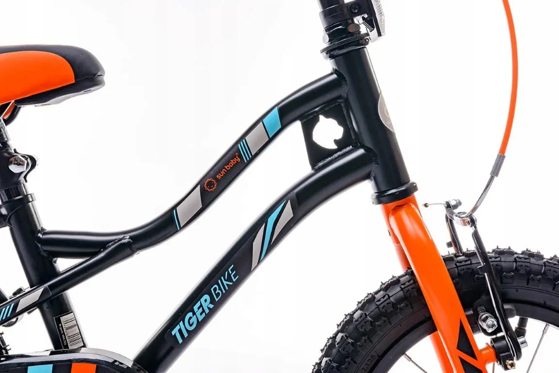 Vaikiškas dviratis berniukui 16 colių Tiger Bike su stūmimo rankena