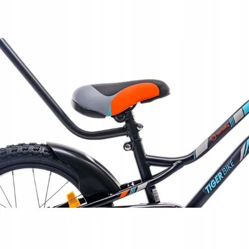 Vaikiškas dviratis berniukui 16 colių Tiger Bike su stūmimo rankena